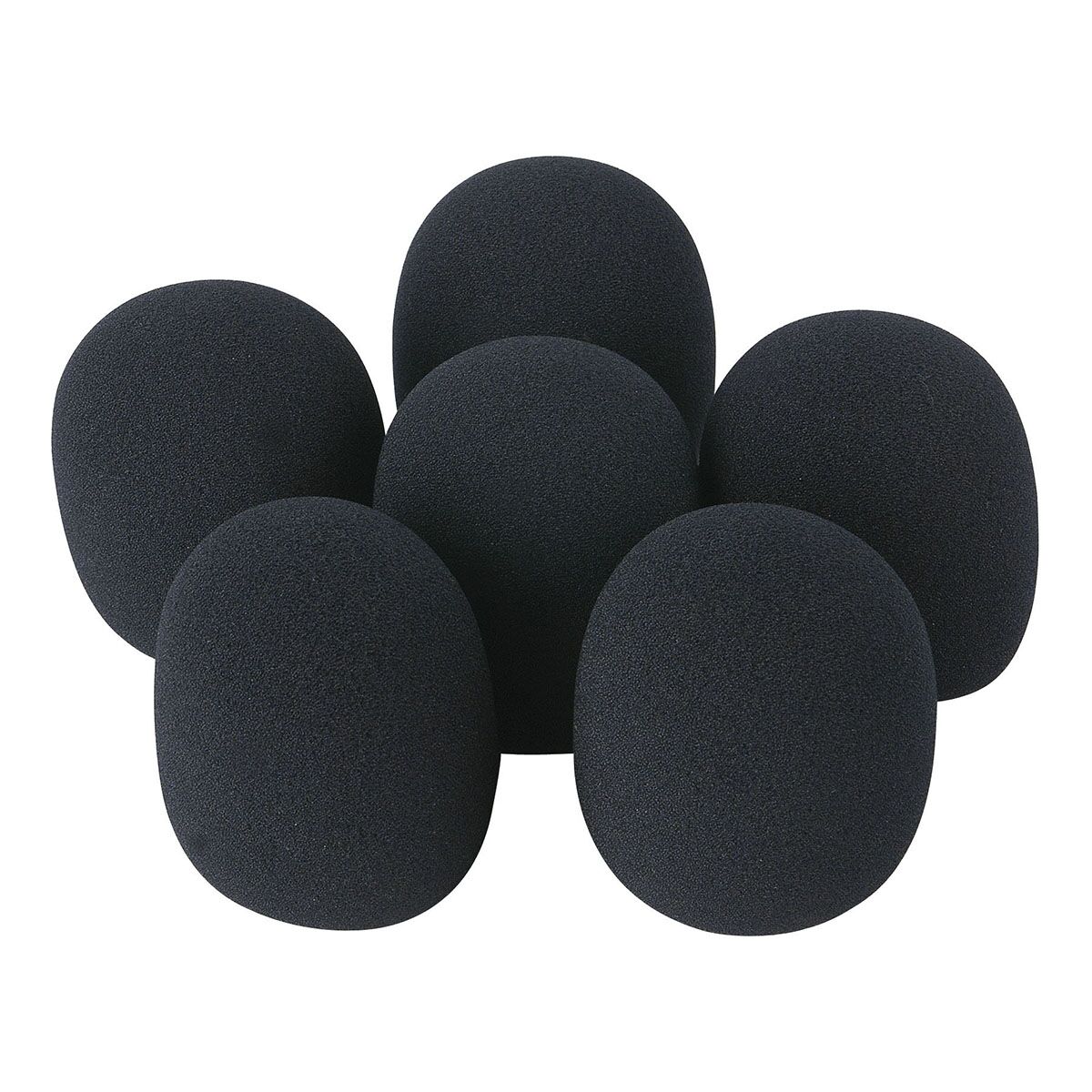Showgear DWS-66 Plopkapset voor microfoons, 6 stuks, zwart