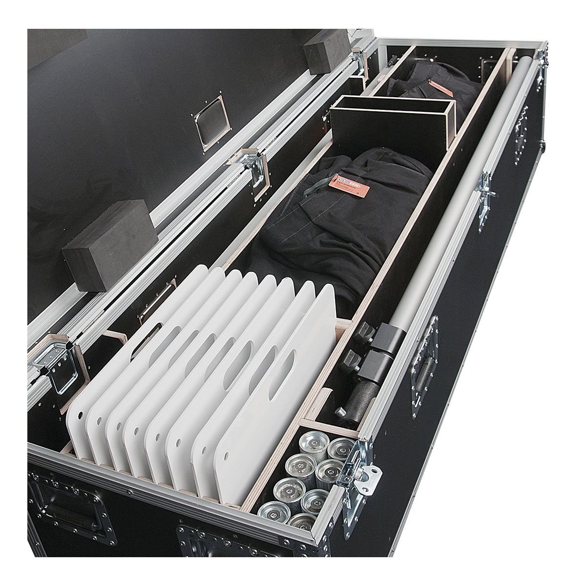 WENTEX® Pipe & Drape Flightcase - baseplate 45cm