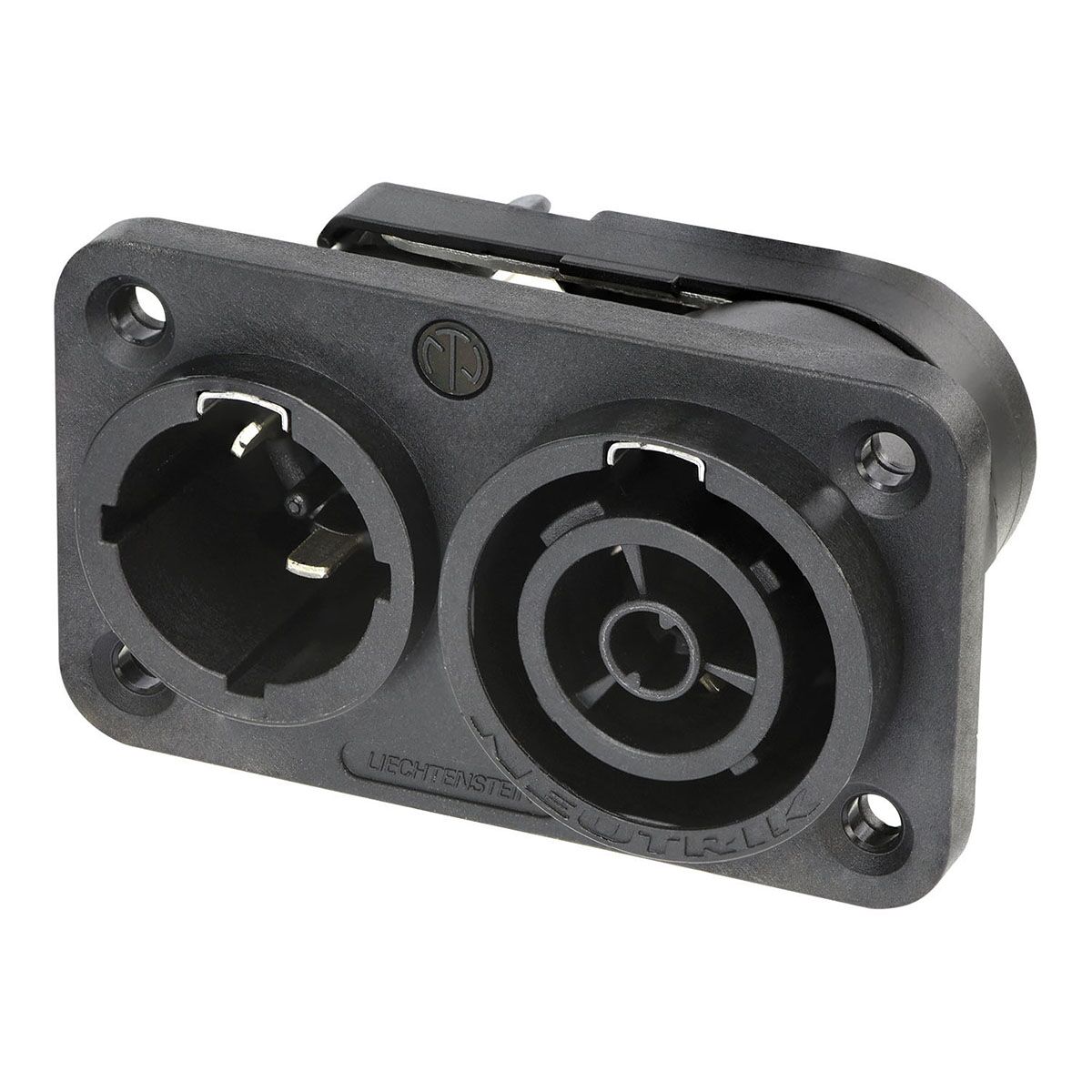 Neutrik® NAC3PX-TOP powerCON® TRUE1 in/outlet chassis connector afsluitbaar Neutrik® NAC3PX-TOP powerCON® TRUE1 in/outlet chassis connector afsluitbaar