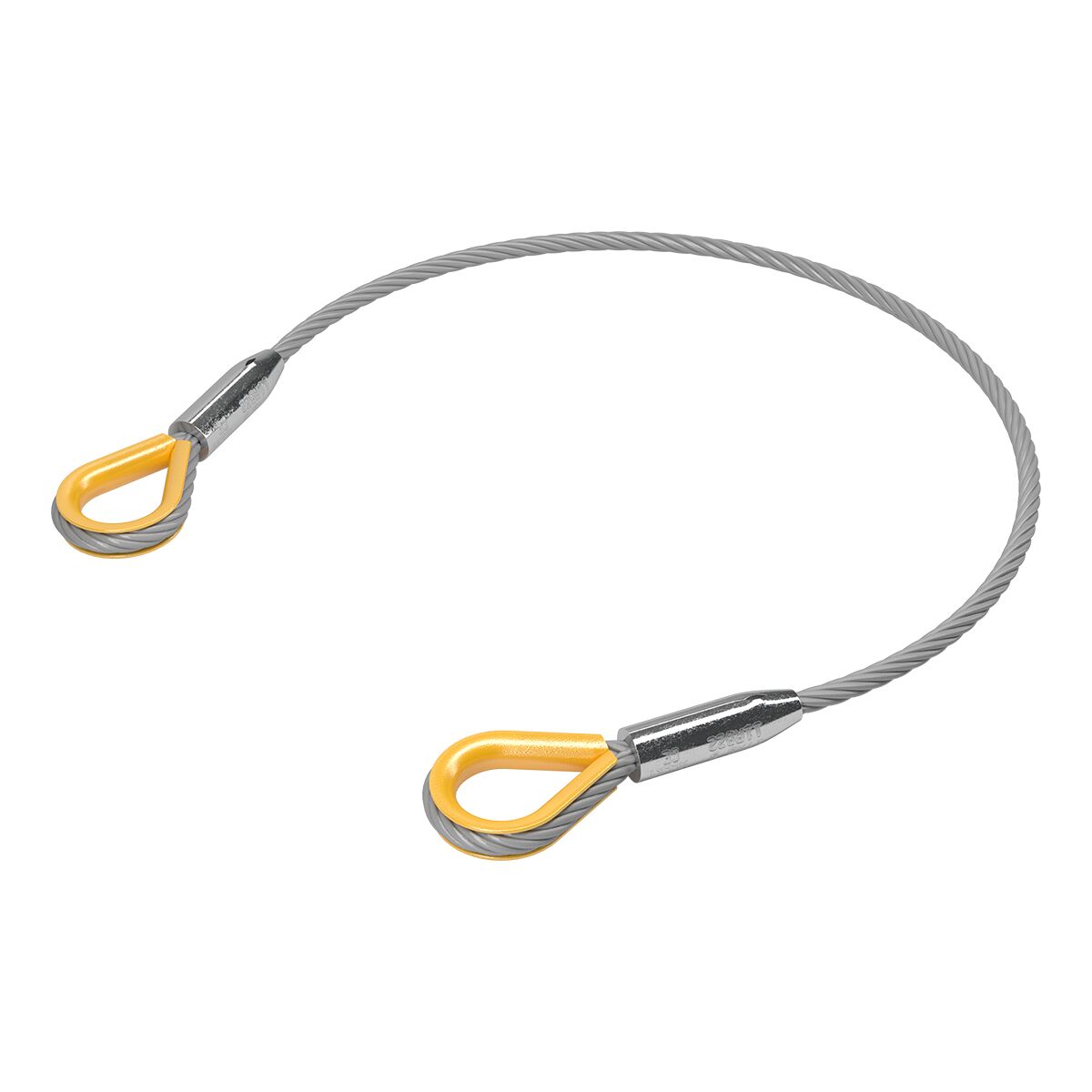FORTEX Steel 1 meter - Ø10mm 1T staalkabel 6x 36 + stk certificaat FORTEX Steel 1 meter - Ø10mm 1T staalkabel 6x 36 + stk certificaat
