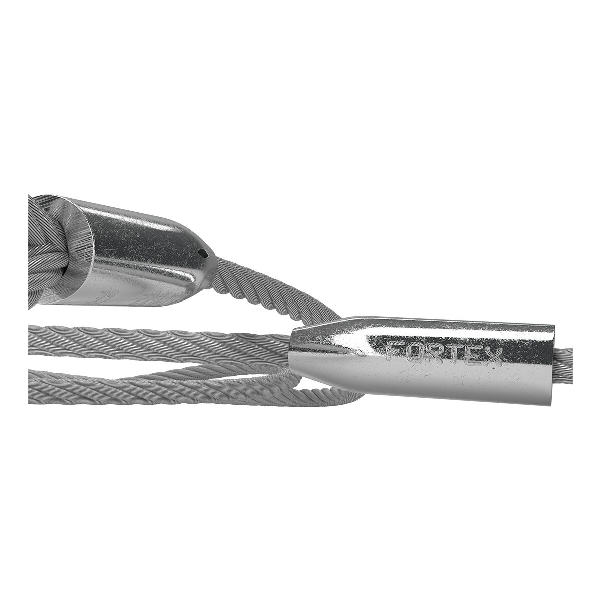 FORTEX Steel 3 meter - Ø10mm 1T staalkabel 6x 36 + stk certificaat FORTEX Steel 3 meter - Ø10mm 1T staalkabel 6x 36 + stk certificaat