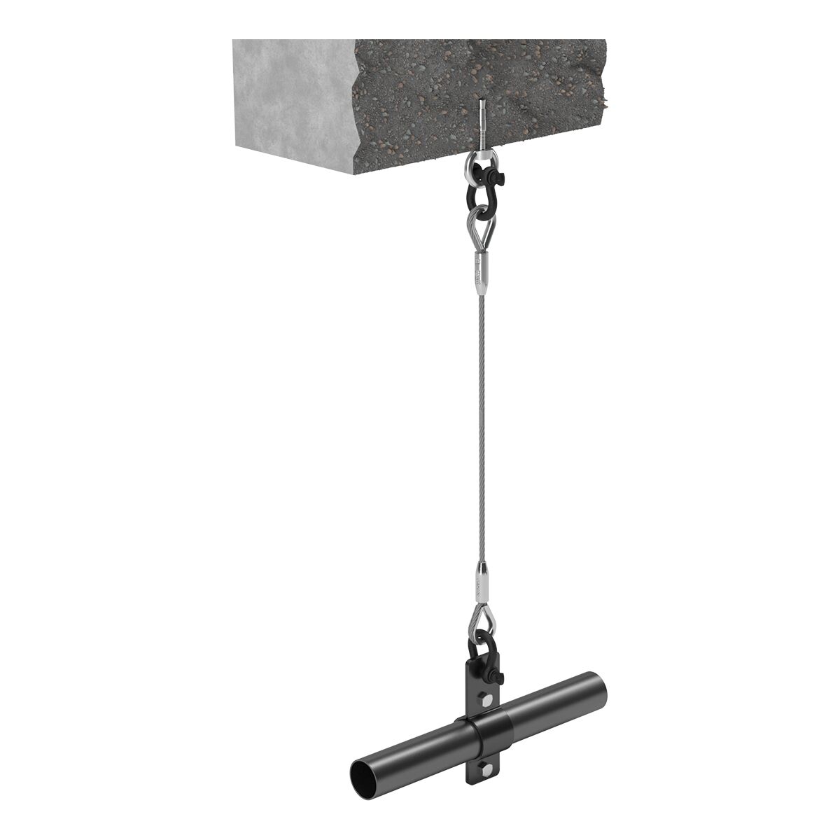 FORTEX GRID buisklem FPG-P001 ophangbeugel voor gridbuis Ø50mm zwart FORTEX GRID buisklem FPG-P001 ophangbeugel voor gridbuis Ø50mm zwart