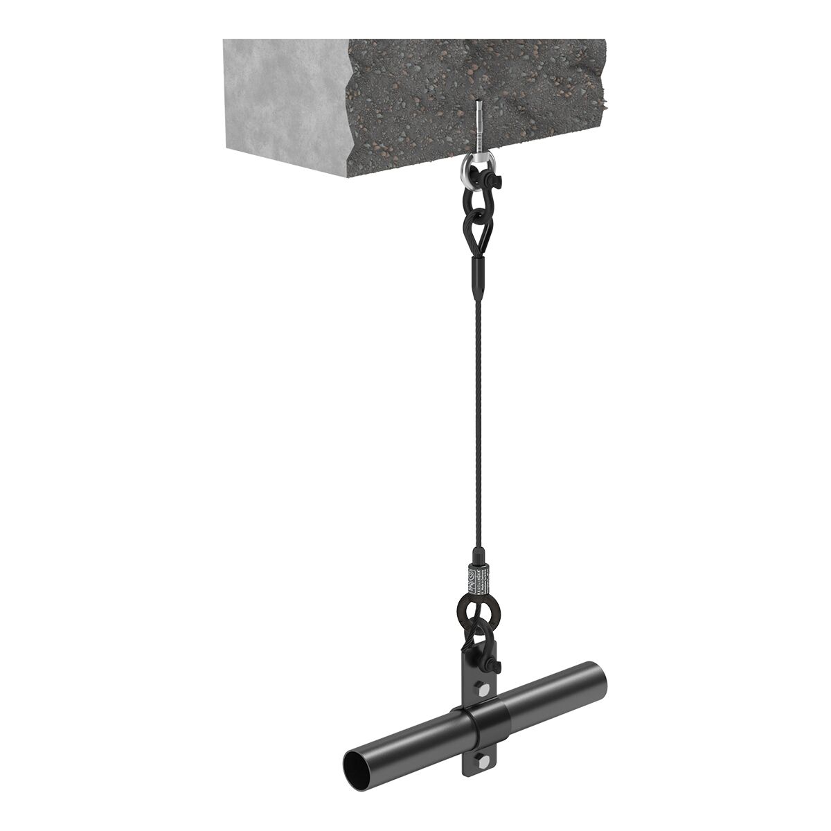 FORTEX GRID buisklem FPG-P001 ophangbeugel voor gridbuis Ø50mm zwart FORTEX GRID buisklem FPG-P001 ophangbeugel voor gridbuis Ø50mm zwart