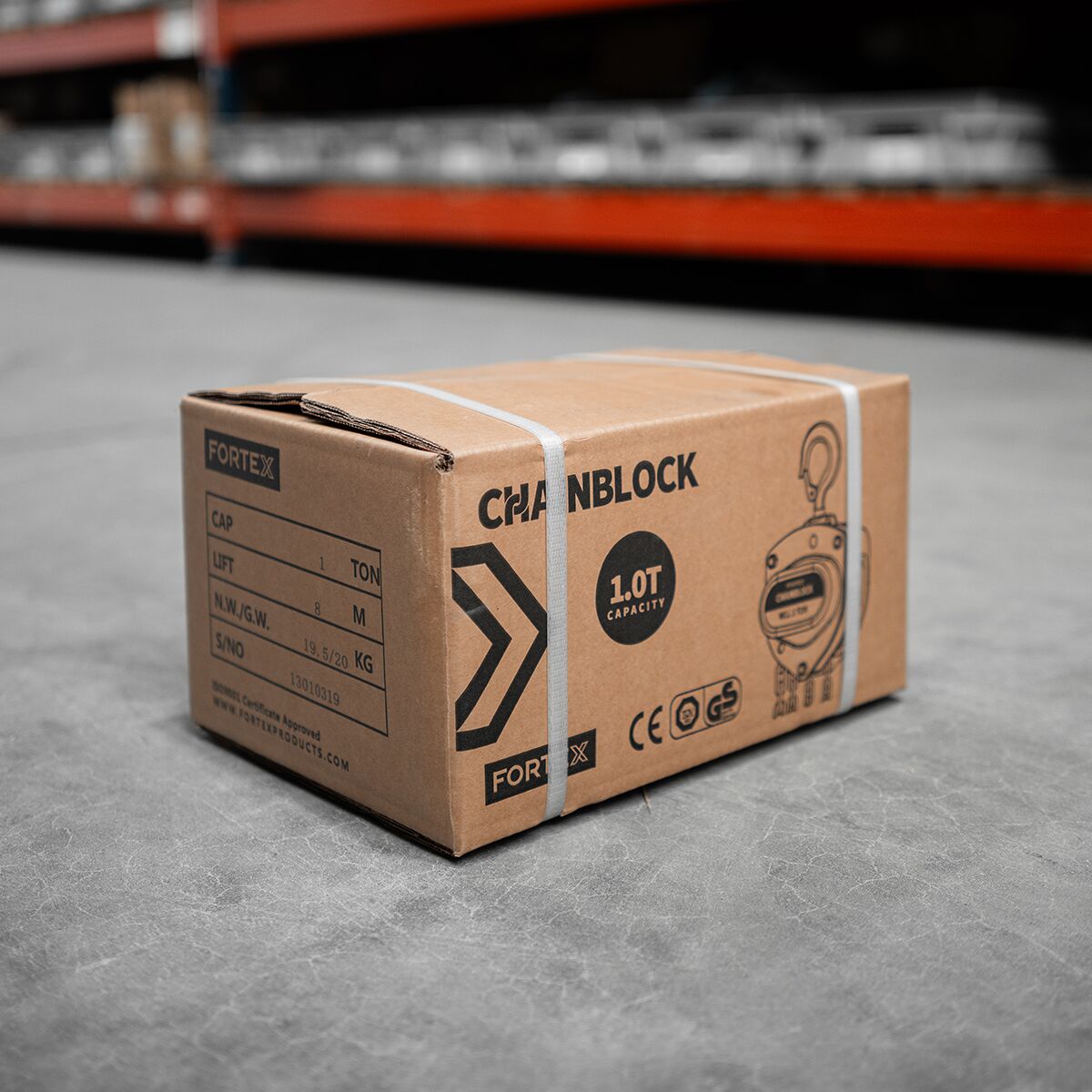 FORTEX Chain Block BASIC MKII 0.25 ton - 6 meter - handtakel FORTEX Chain Block BASIC MKII 0.25 ton - 6 meter - handtakel