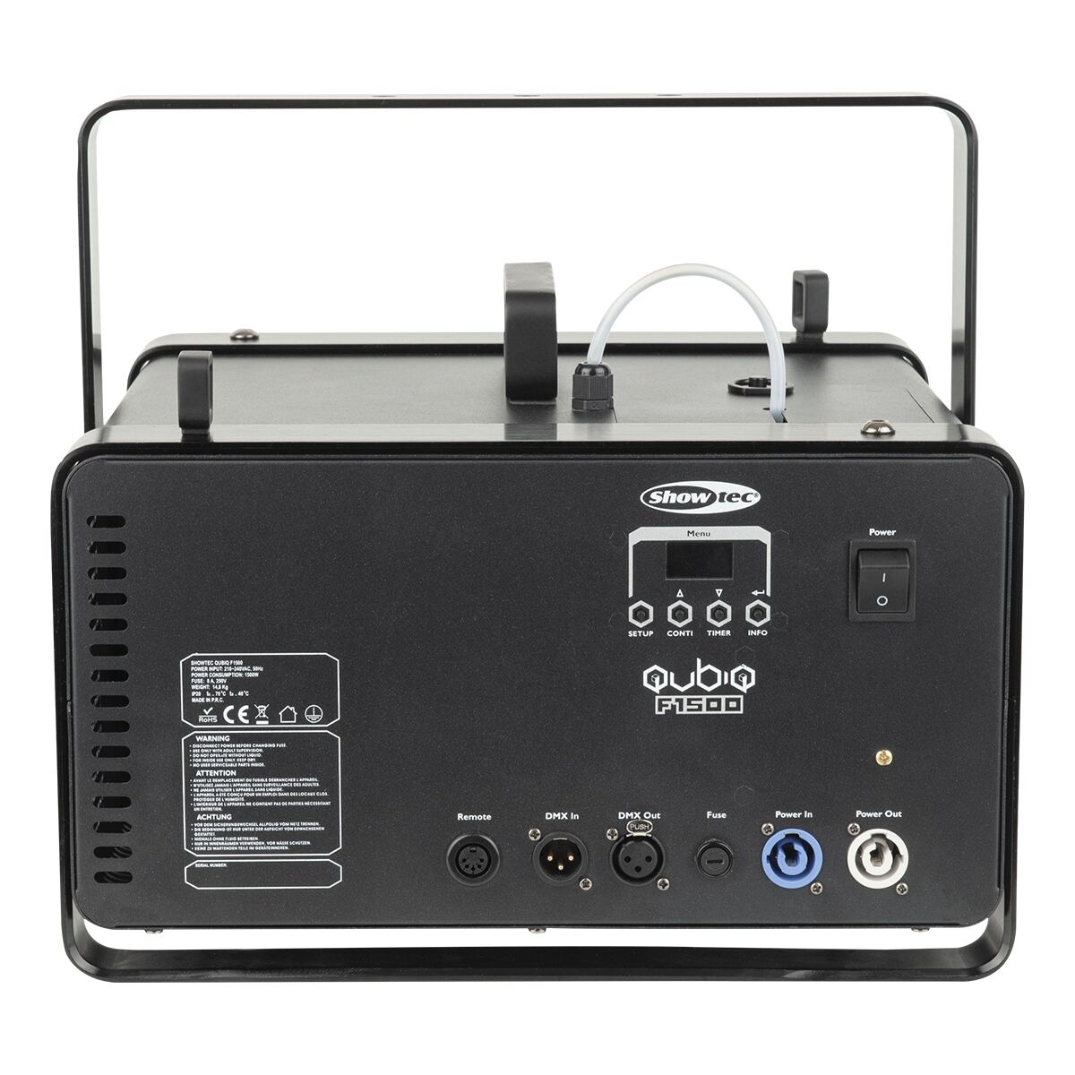 Showtec QubiQ F1500 Fazer High-performance 1500 W fazer Showtec QubiQ F1500 Fazer High-performance 1500 W fazer