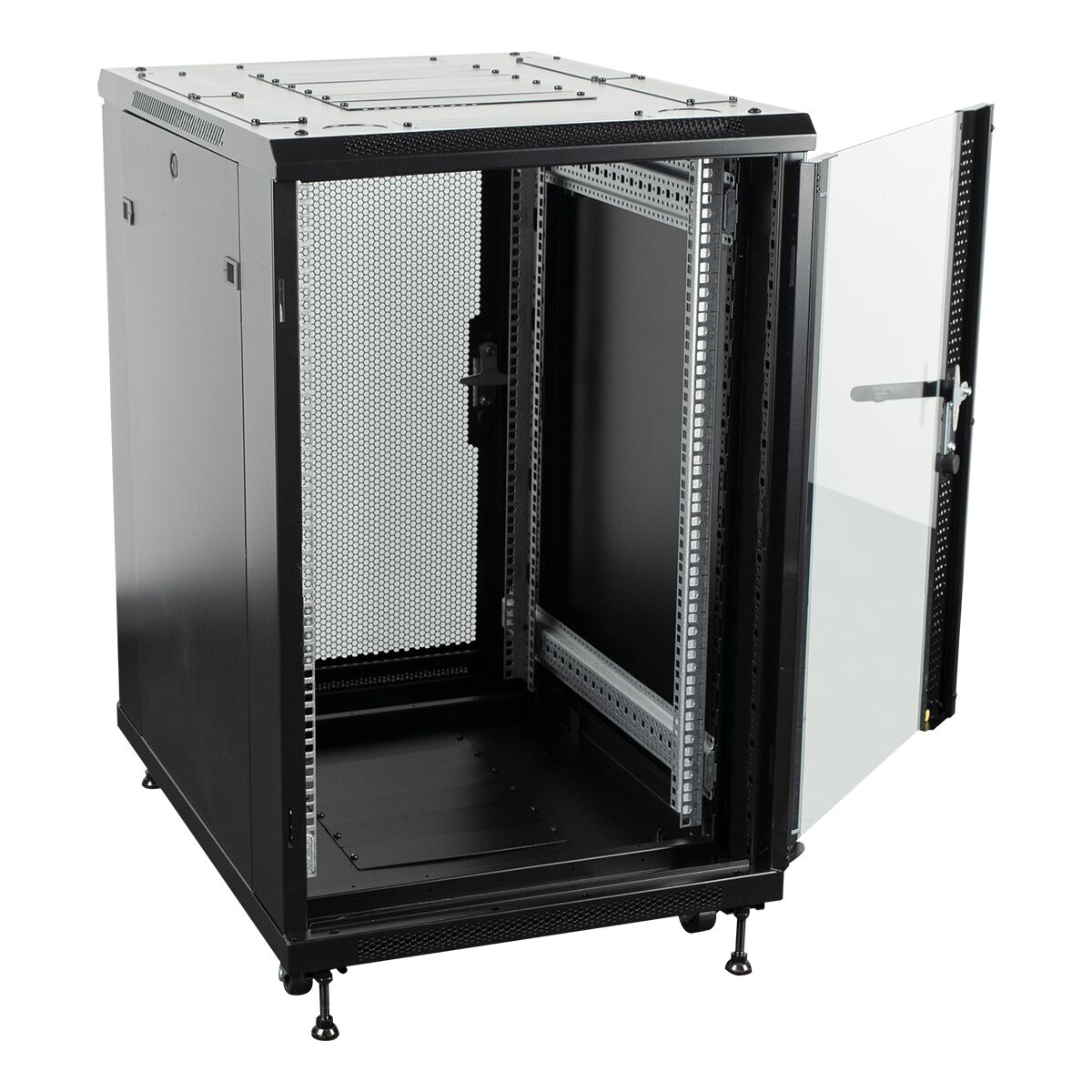 Showgear RCA-FSG-18 18 U Netwerkkast met glazen deur Showgear RCA-FSG-18 18 U Netwerkkast met glazen deur