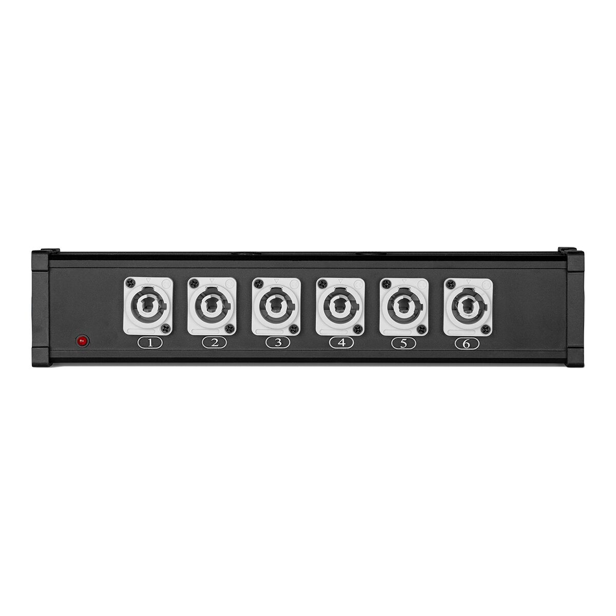 PD Connex PSB27 7-voudige stroomverdeler voor powerCON OUT en 1-IN Doorlus - zwart PD Connex PSB27 7-voudige stroomverdeler voor powerCON OUT en 1-IN Doorlus - zwart