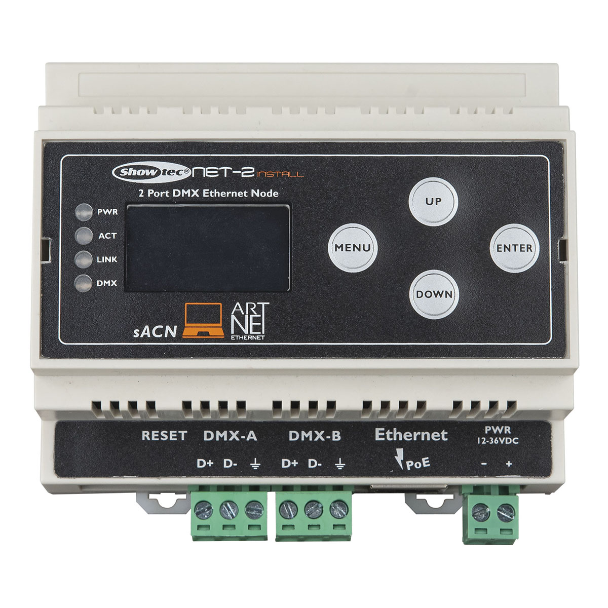 Showtec NET-2 Install Din-rail