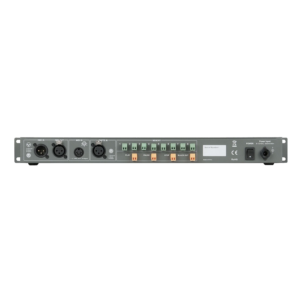 Showtec DR Pro Rack DMX-recorder Showtec DR Pro Rack DMX-recorder