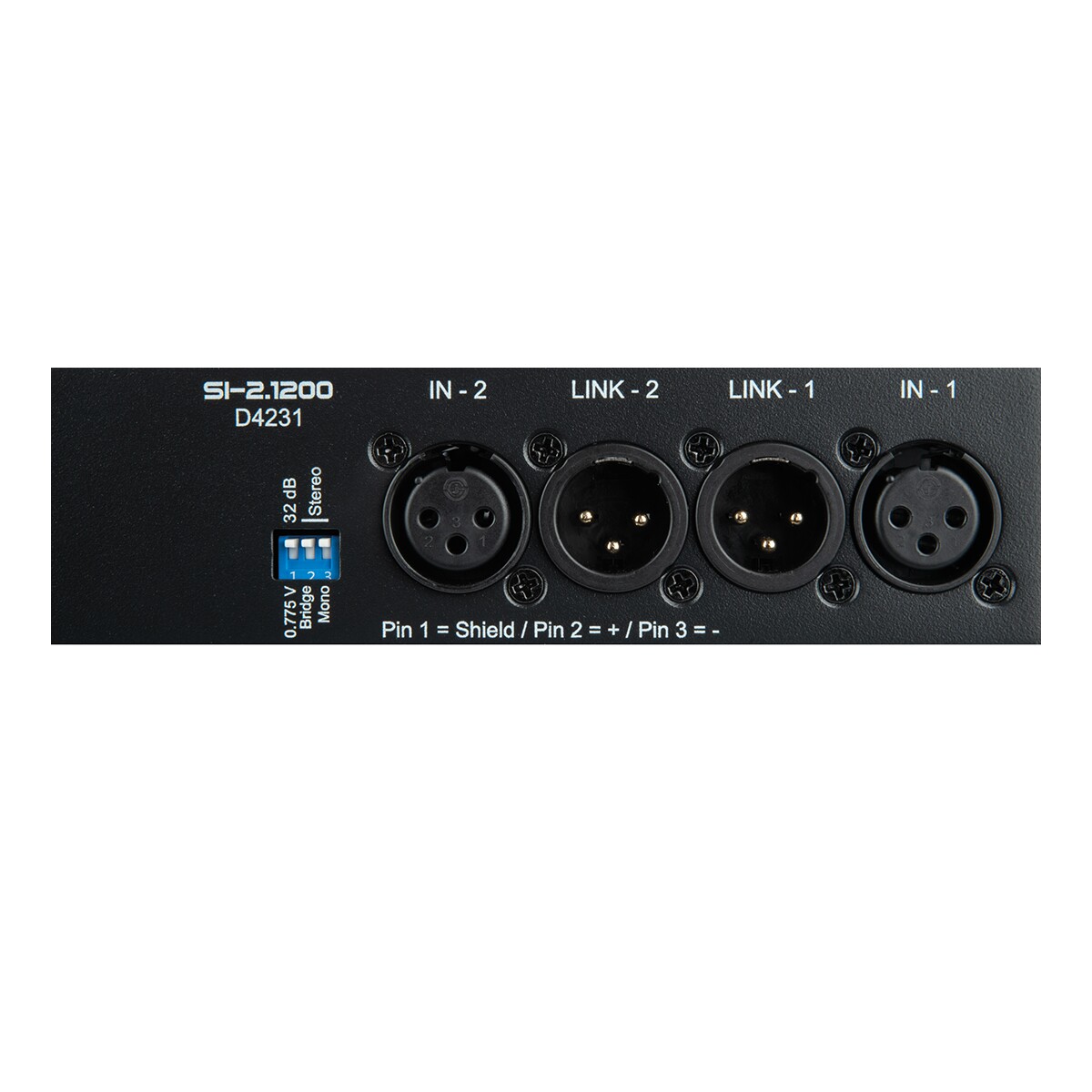 DAP SI-2.1200 2x 1200 W installatieversterker DAP SI-2.1200 2x 1200 W installatieversterker