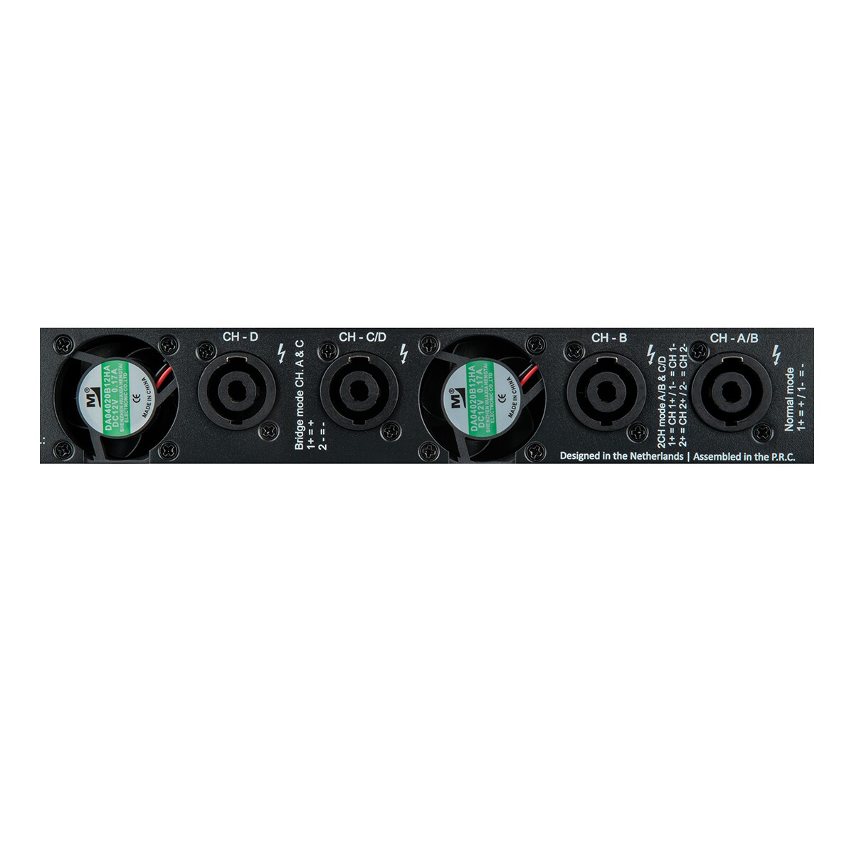 DAP SI-4.450 4x 450 W installatieversterker DAP SI-4.450 4x 450 W installatieversterker