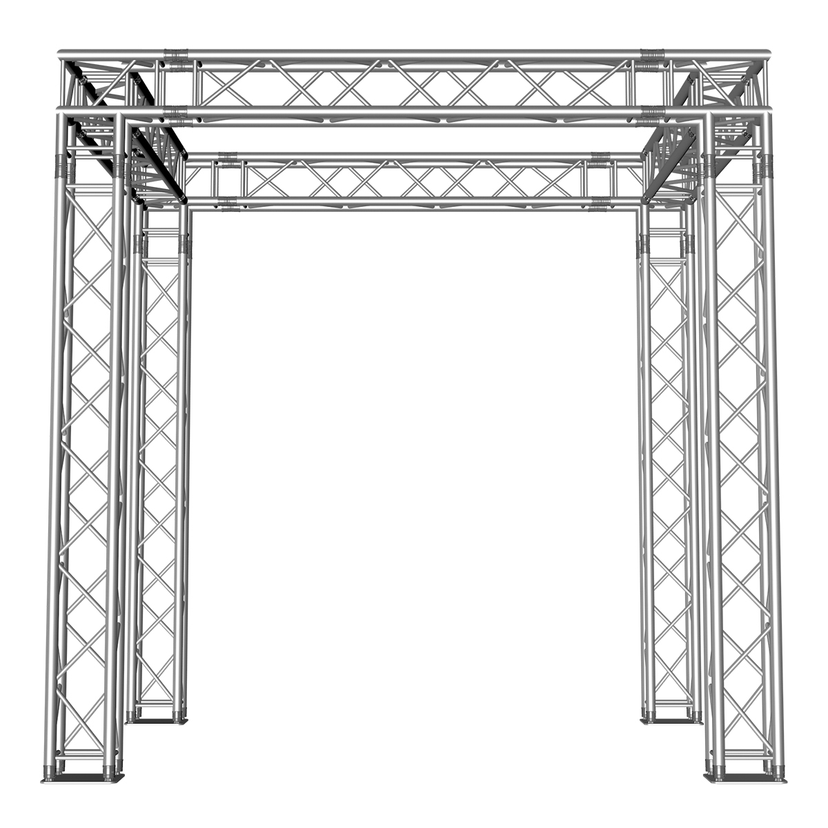 FORTEX FX34 vierkant truss beursstand carré 3x3x3 m FORTEX FX34 vierkant truss beursstand carré 3x3x3 m