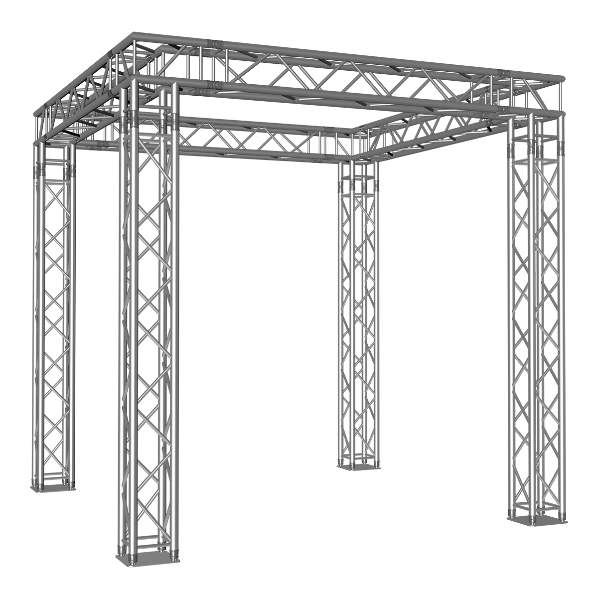 FORTEX FX34 vierkant truss beursstand carré 3x3x3 m FORTEX FX34 vierkant truss beursstand carré 3x3x3 m