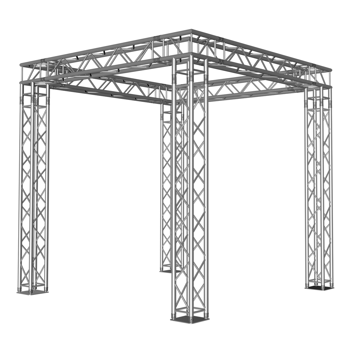 FORTEX FX34 vierkant truss beursstand carré 3x3x3 m FORTEX FX34 vierkant truss beursstand carré 3x3x3 m