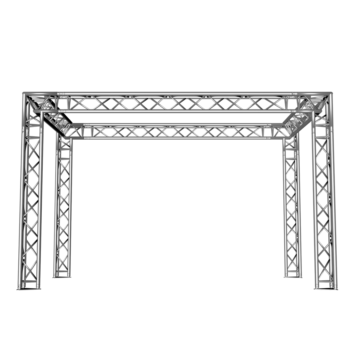 FORTEX FX33 driehoek truss beursstand carré 4x3x2,5 m FORTEX FX33 driehoek truss beursstand carré 4x3x2,5 m