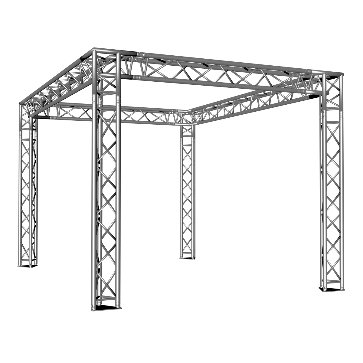 FORTEX FX33 driehoek truss beursstand carré 4x3x2,5 m FORTEX FX33 driehoek truss beursstand carré 4x3x2,5 m