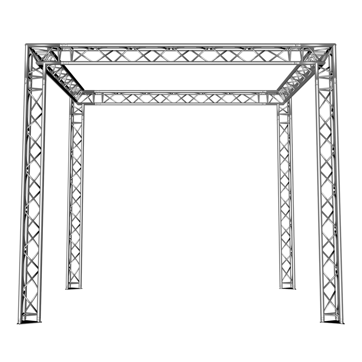 FORTEX FX33 driehoek truss beursstand carré 4x4x3,5 m FORTEX FX33 driehoek truss beursstand carré 4x4x3,5 m