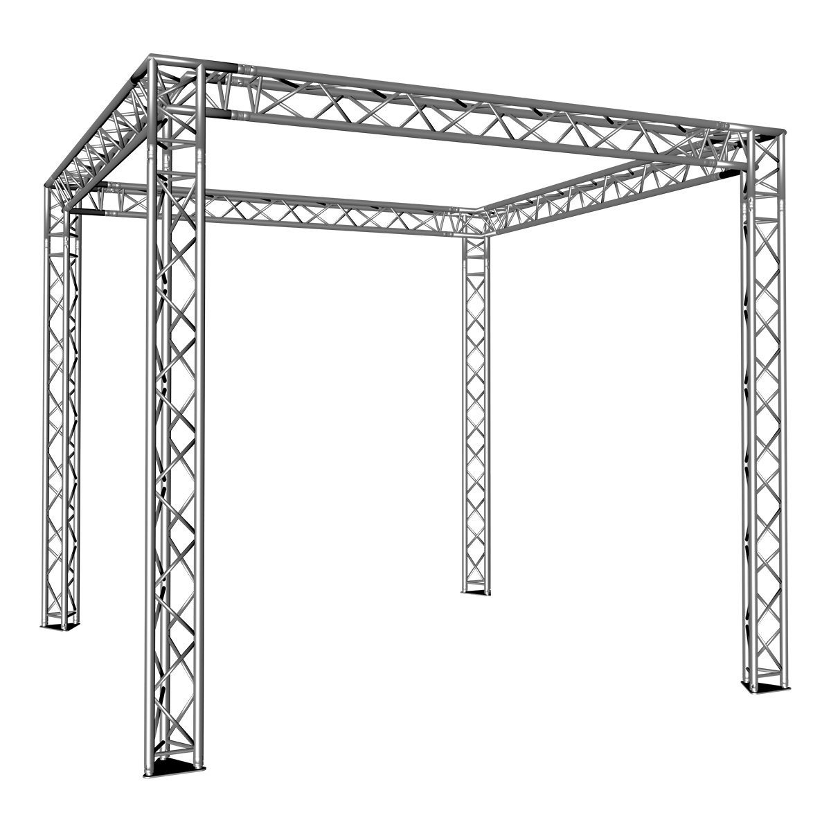 FORTEX FX33 driehoek truss beursstand carré 4x4x3,5 m FORTEX FX33 driehoek truss beursstand carré 4x4x3,5 m