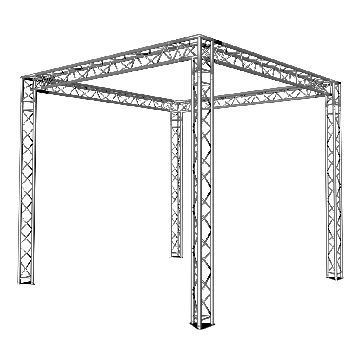 FORTEX FX33 driehoek truss beursstand carré 4x4x3,5 m FORTEX FX33 driehoek truss beursstand carré 4x4x3,5 m