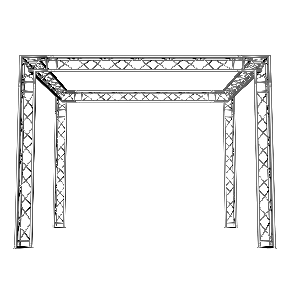 FORTEX FX33 driehoek truss beursstand carré 4x4x3 m FORTEX FX33 driehoek truss beursstand carré 4x4x3 m