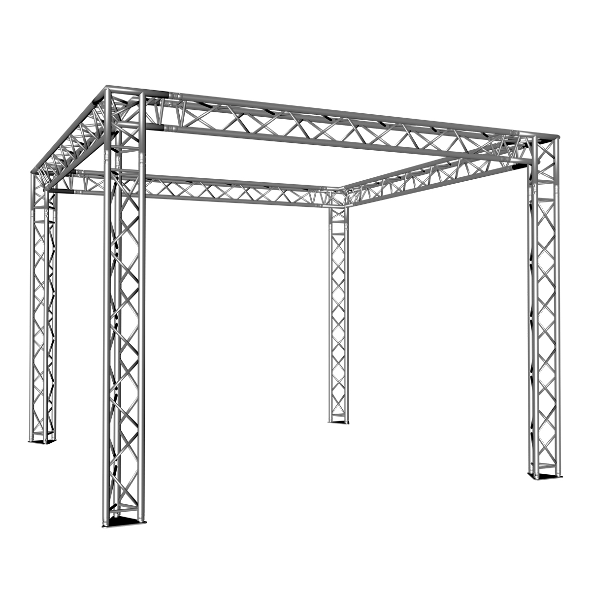 FORTEX FX33 driehoek truss beursstand carré 4x4x3 m FORTEX FX33 driehoek truss beursstand carré 4x4x3 m