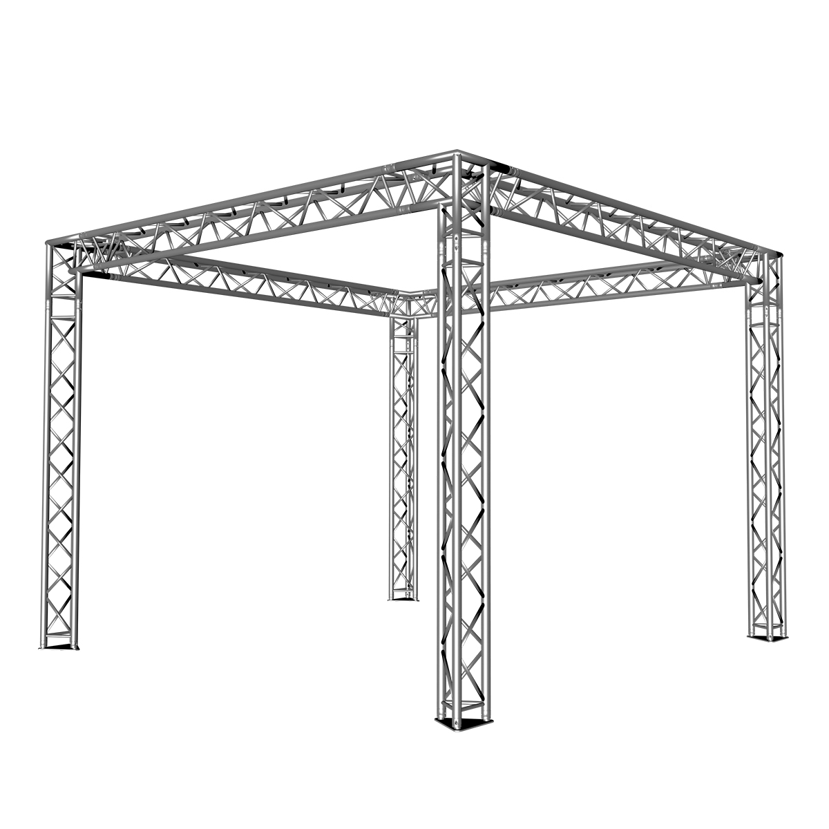 FORTEX FX33 driehoek truss beursstand carré 4x4x3 m FORTEX FX33 driehoek truss beursstand carré 4x4x3 m