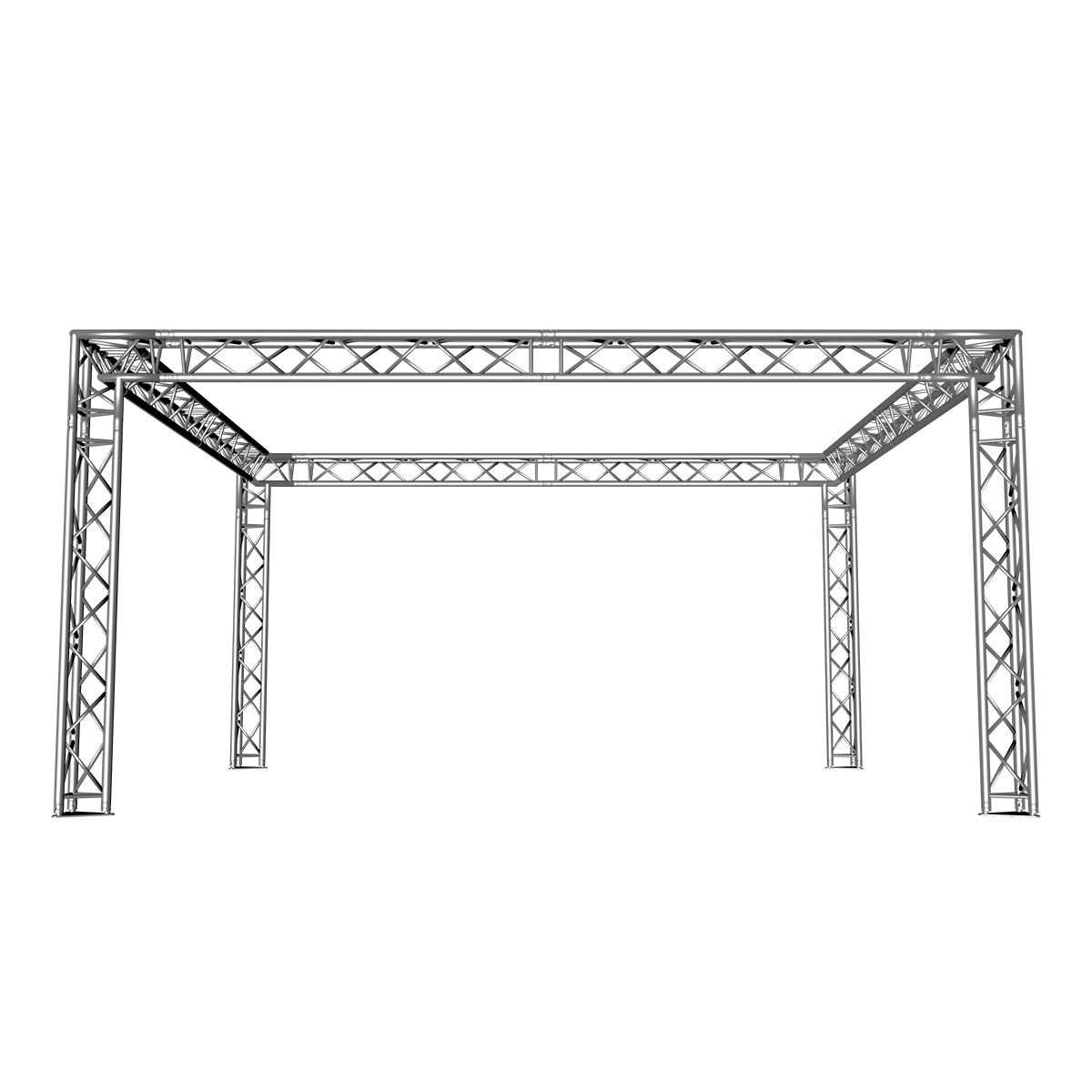FORTEX FX33 driehoek truss beursstand carré 5x5x2,5 m FORTEX FX33 driehoek truss beursstand carré 5x5x2,5 m