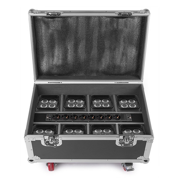 BeamZ FCC9 Flightcase voor 8x BBP9 Series Uplights BeamZ FCC9 Flightcase voor 8x BBP9 Series Uplights