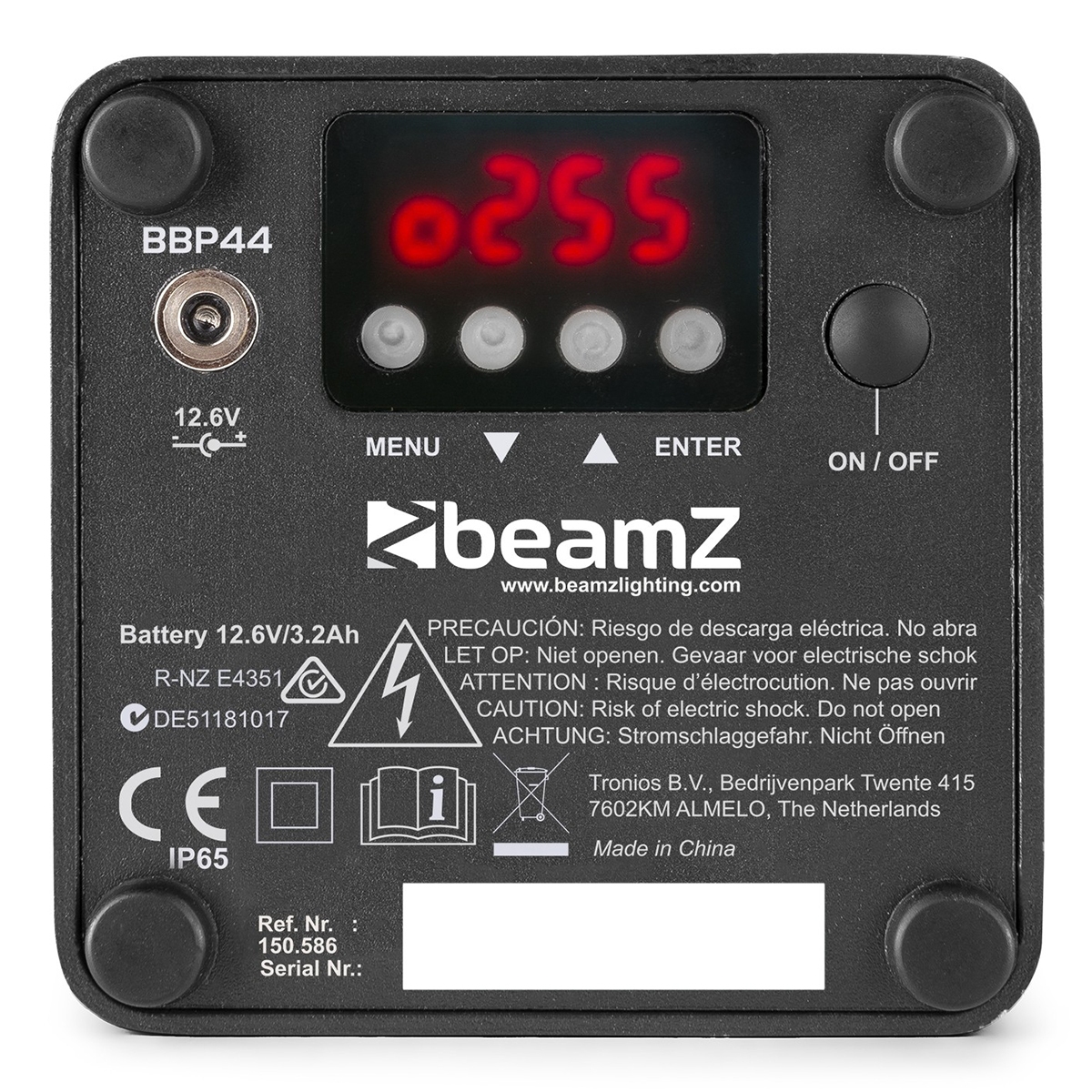 BeamZ Professional BBP44 Uplight Par Mini RGBW IP65 BeamZ Professional BBP44 Uplight Par Mini RGBW IP65