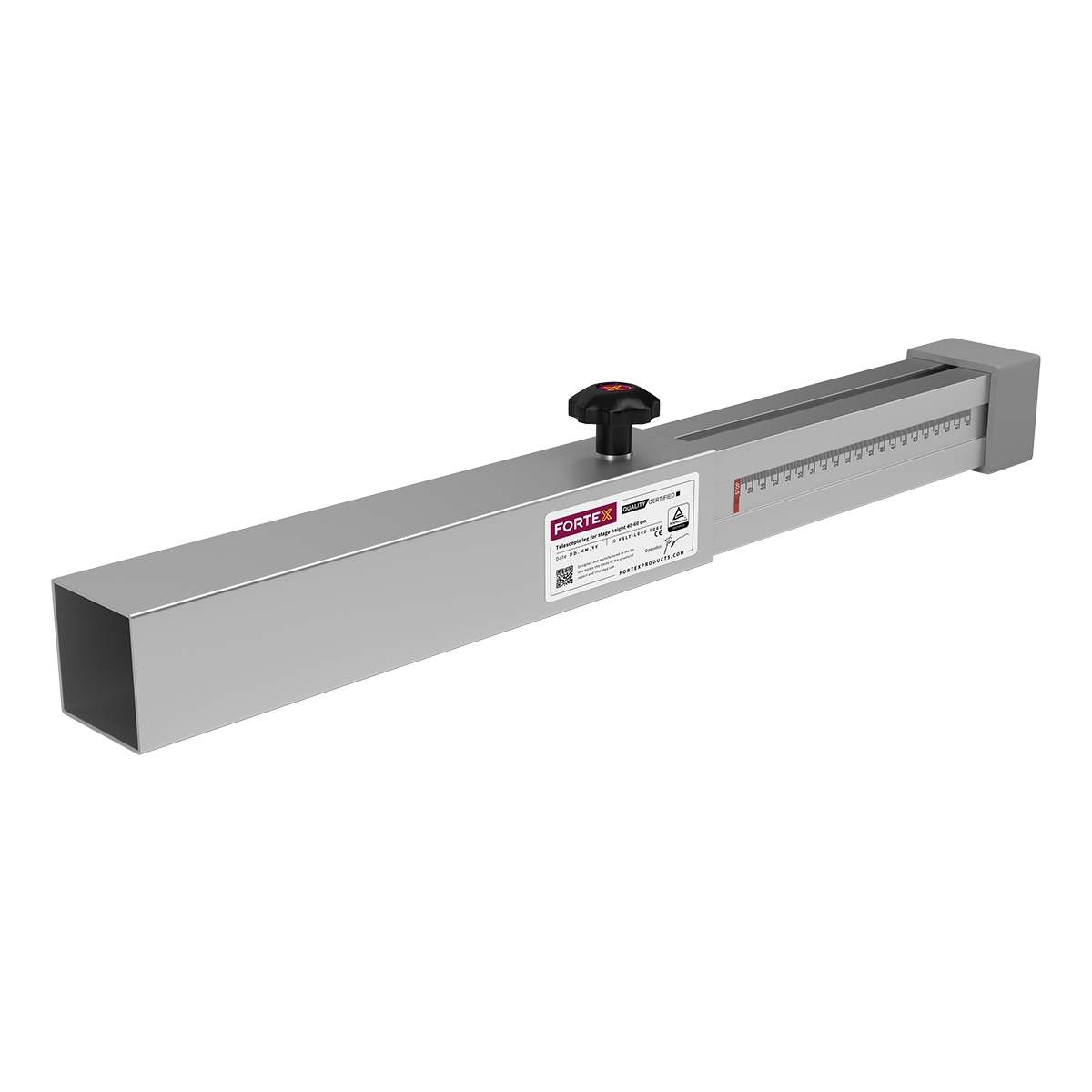 FORTEX Telescopische poot voor STAGE750 - podiumhoogte 40 - 60cm FORTEX Telescopische poot voor STAGE750 - podiumhoogte 40 - 60cm