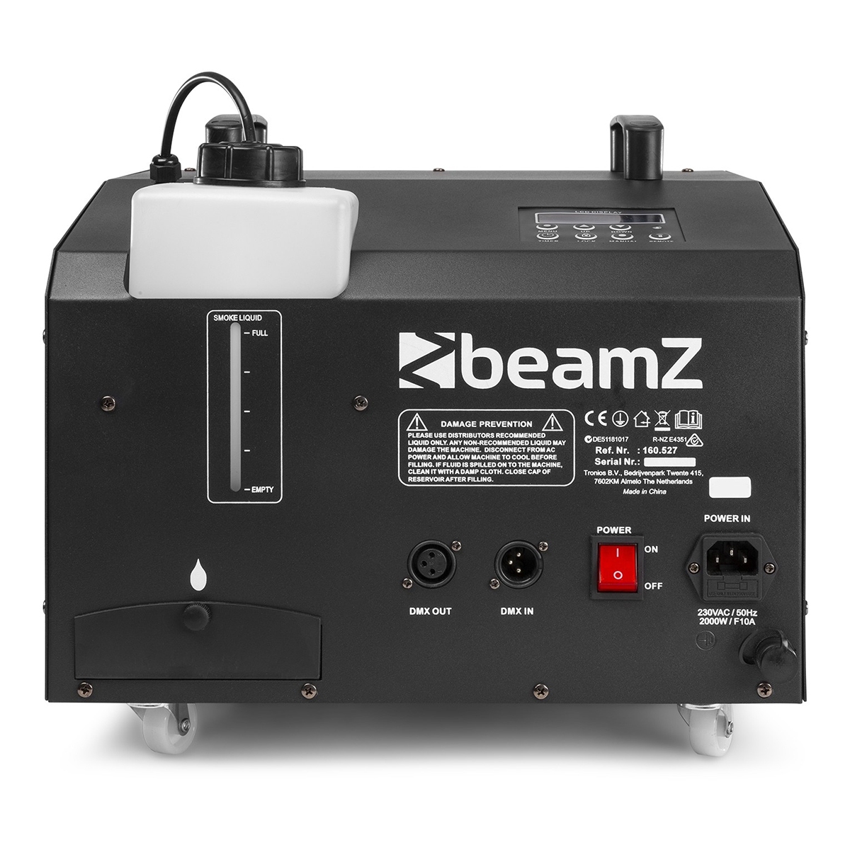 BeamZ SB2000LED Rook- en Bellenblaasmachine met LED's BeamZ SB2000LED Rook- en Bellenblaasmachine met LED's