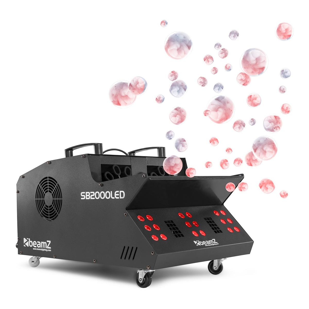 BeamZ SB2000LED Rook- en Bellenblaasmachine met LED's BeamZ SB2000LED Rook- en Bellenblaasmachine met LED's