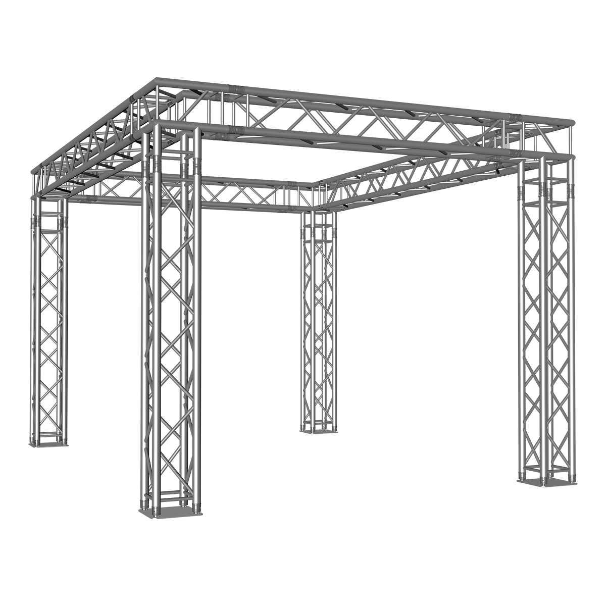 FORTEX FX34 vierkant truss beursstand carré 4x3x2,5 m FORTEX FX34 vierkant truss beursstand carré 4x3x2,5 m