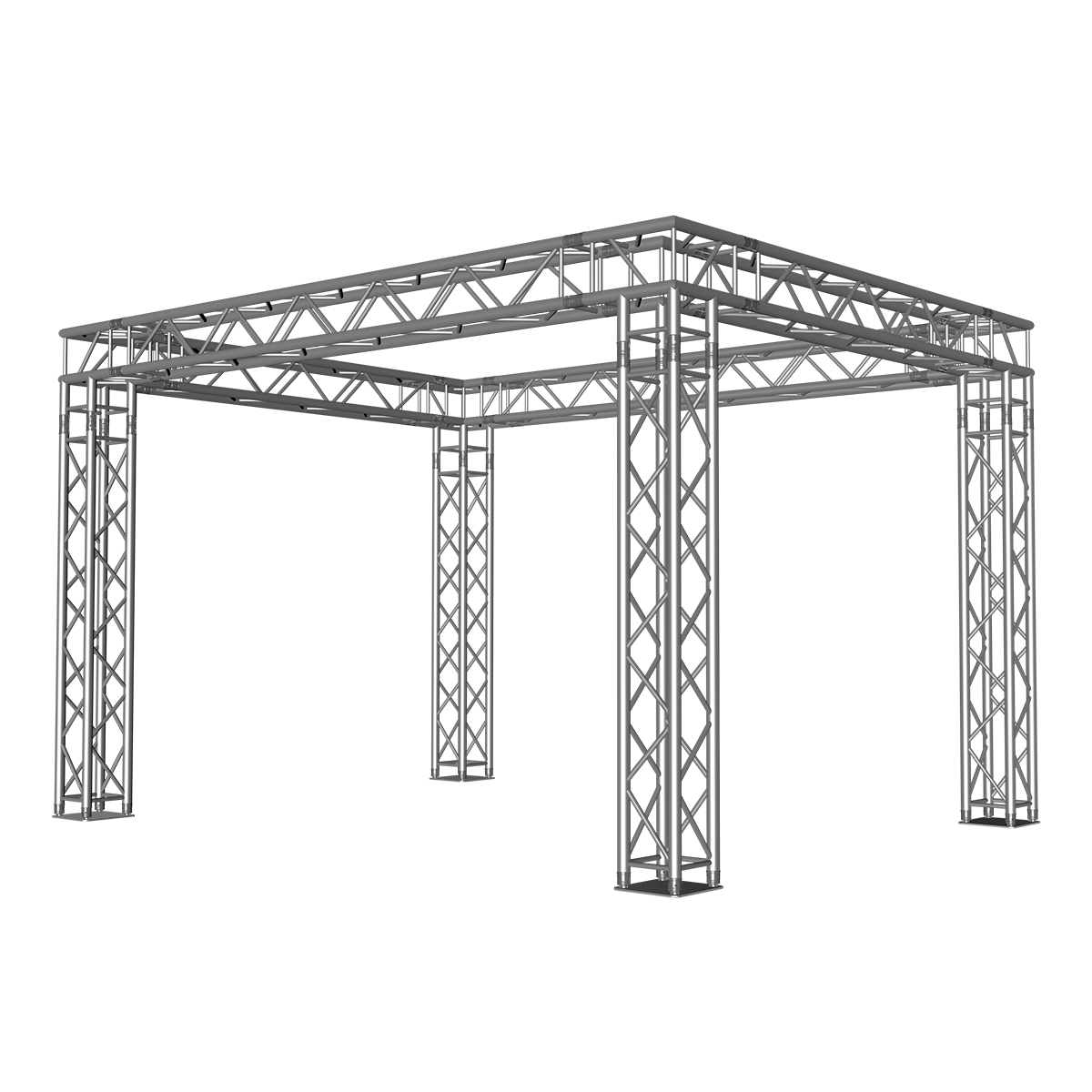 FORTEX FX34 vierkant truss beursstand carré 4x3x2,5 m FORTEX FX34 vierkant truss beursstand carré 4x3x2,5 m