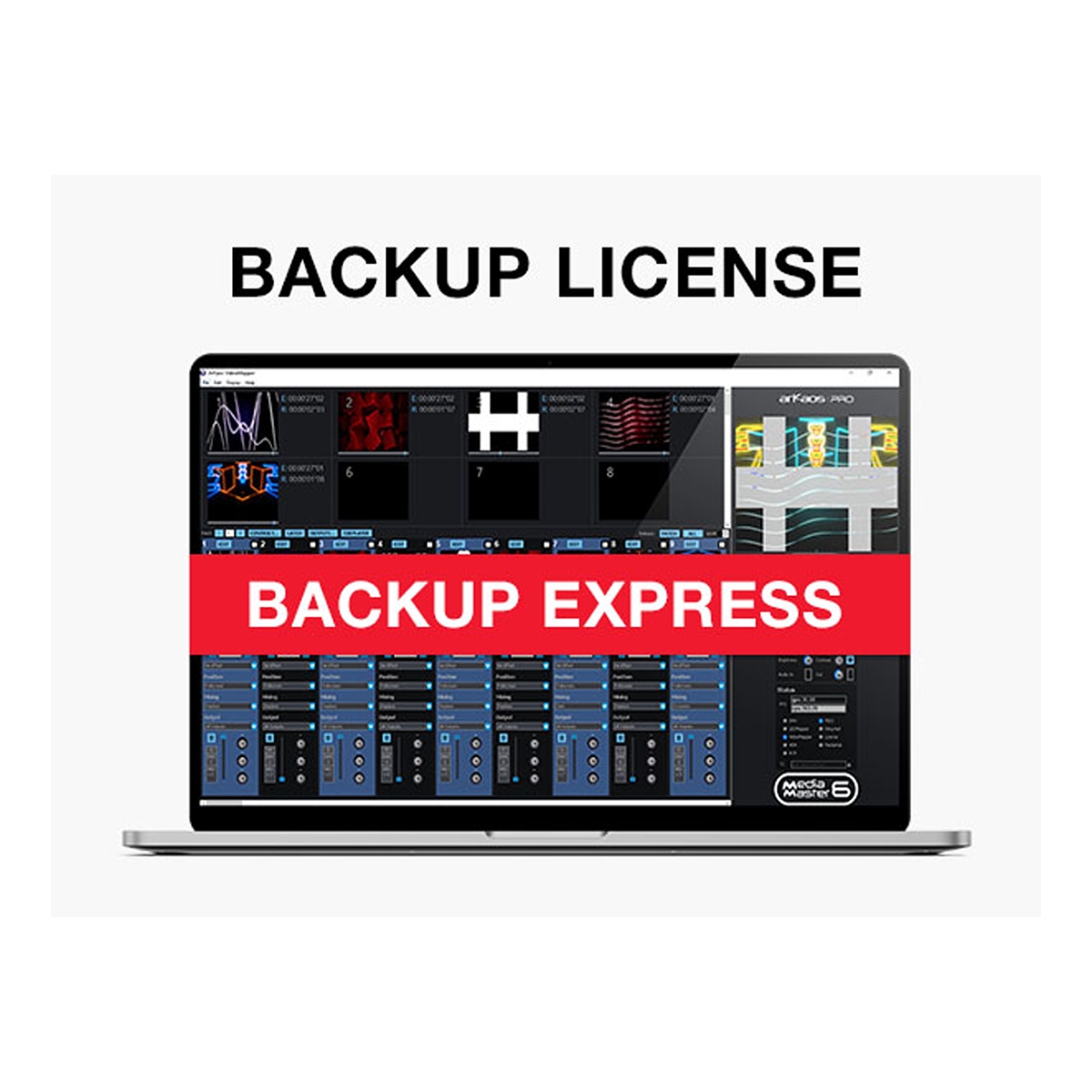 Arkaos MediaMaster Express 6 Backup License Backup-licentie voor video-aansturingssoftware Arkaos MediaMaster Express 6 Backup License Backup-licentie voor video-aansturingssoftware