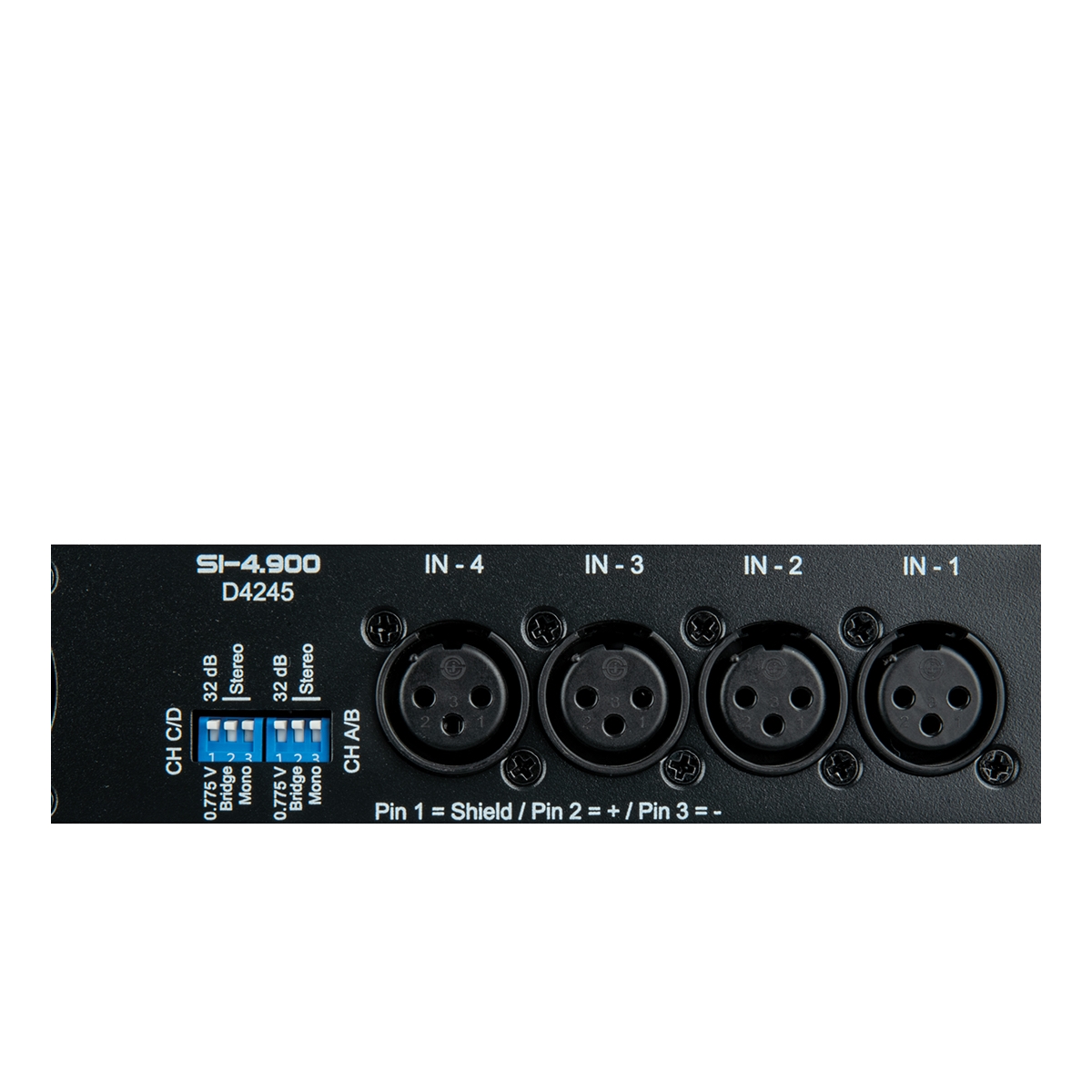 DAP SI-4.900 4x 900 W installatieversterker DAP SI-4.900 4x 900 W installatieversterker