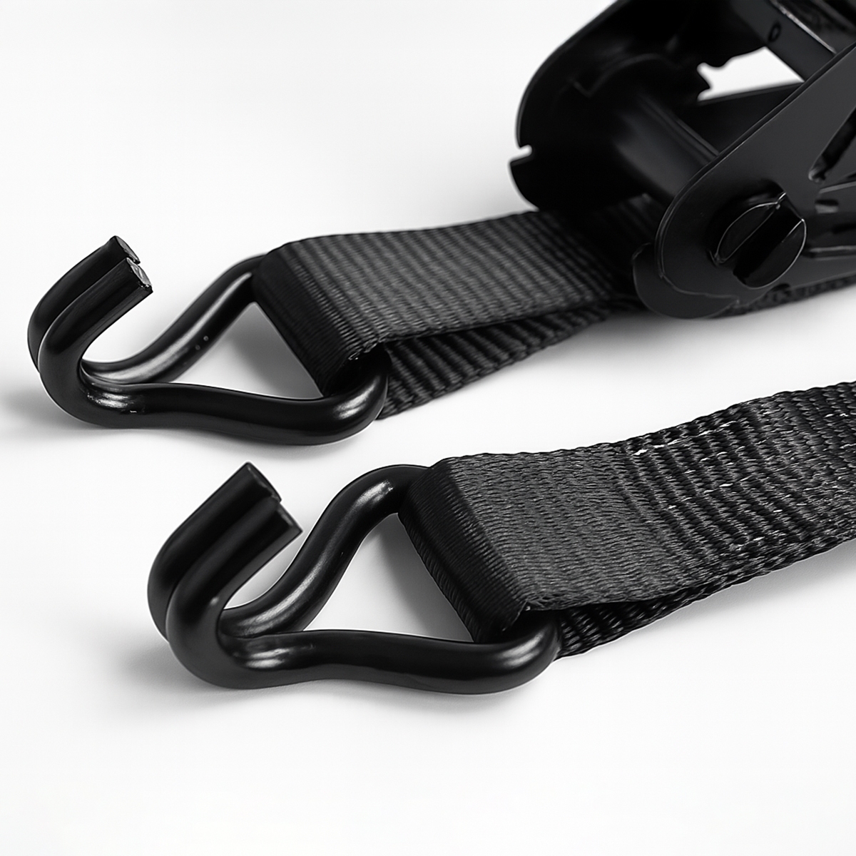 FORTEX 2-delige spanband met ratel en haken - 50mm - 2500/5000daN - 5 meter zwart FORTEX 2-delige spanband met ratel en haken - 50mm - 2500/5000daN - 5 meter zwart