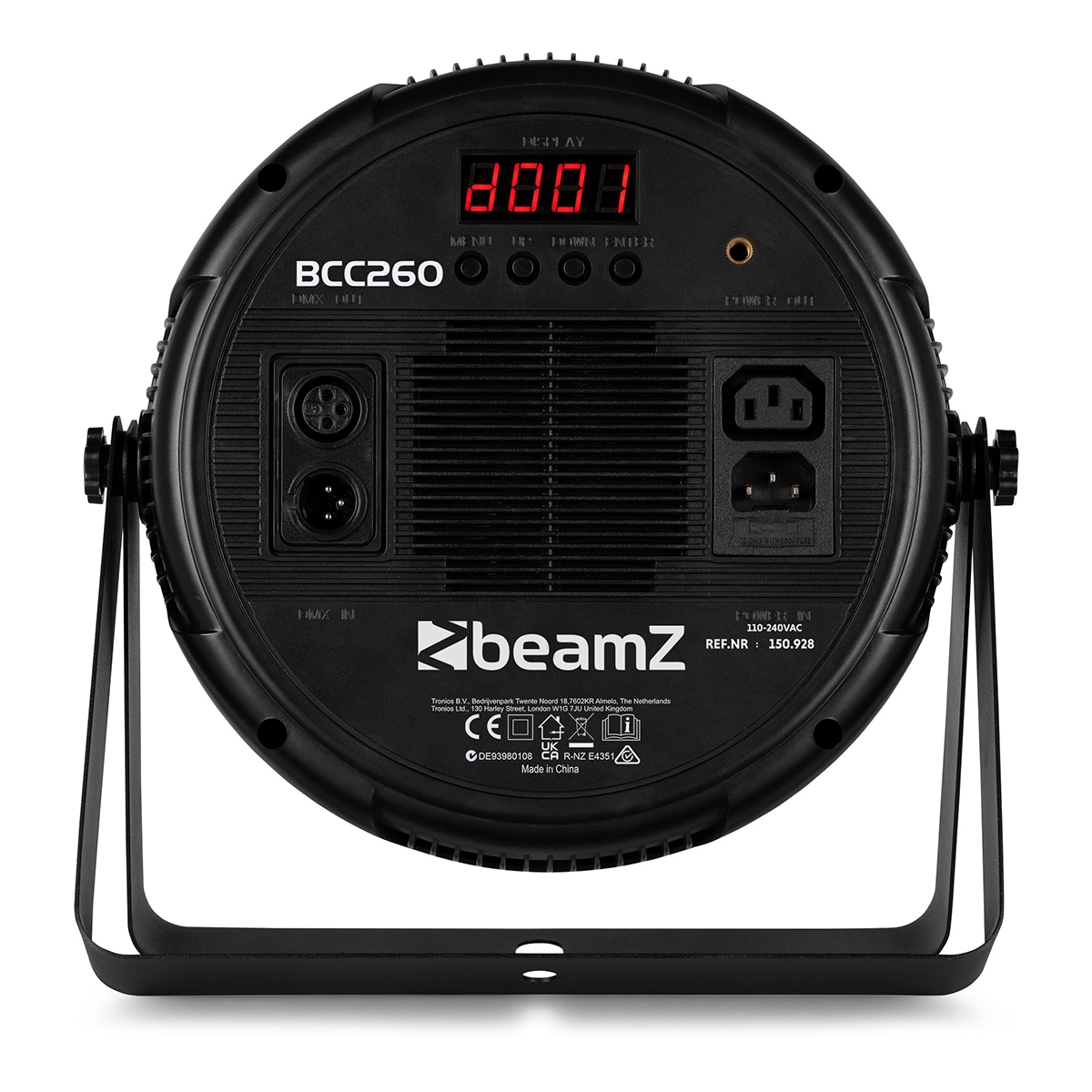 BeamZ BCC260 LED PAR - PAR spot met 27x 6W RGBAW-UV LED’s - Blacklight met afstandsbediening BeamZ BCC260 LED PAR - PAR spot met 27x 6W RGBAW-UV LED’s - Blacklight met afstandsbediening