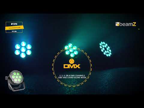 BeamZ BT270 LED Flat Par 7x6W 4-in-1 RGBW 151.306