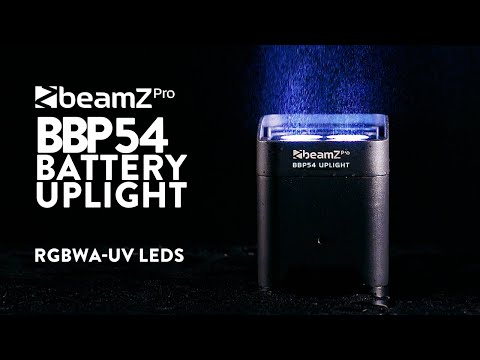 BeamZ Pro BBP54 Battery Uplight Par 4x 12W IP65 - 150.602