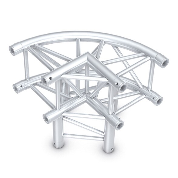 Milos QLU30 truss vierkant 3-weg cirkel hoek Milos QLU30 truss vierkant 3-weg cirkel hoek