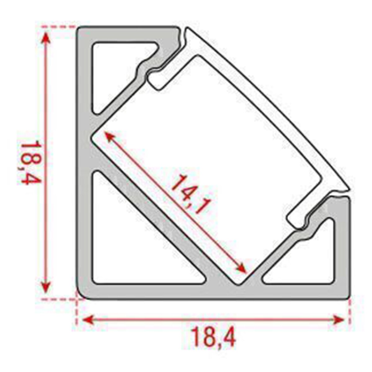 Artecta Profile Pro-Line 21 Corner Artecta Profile Pro-Line 21 Corner