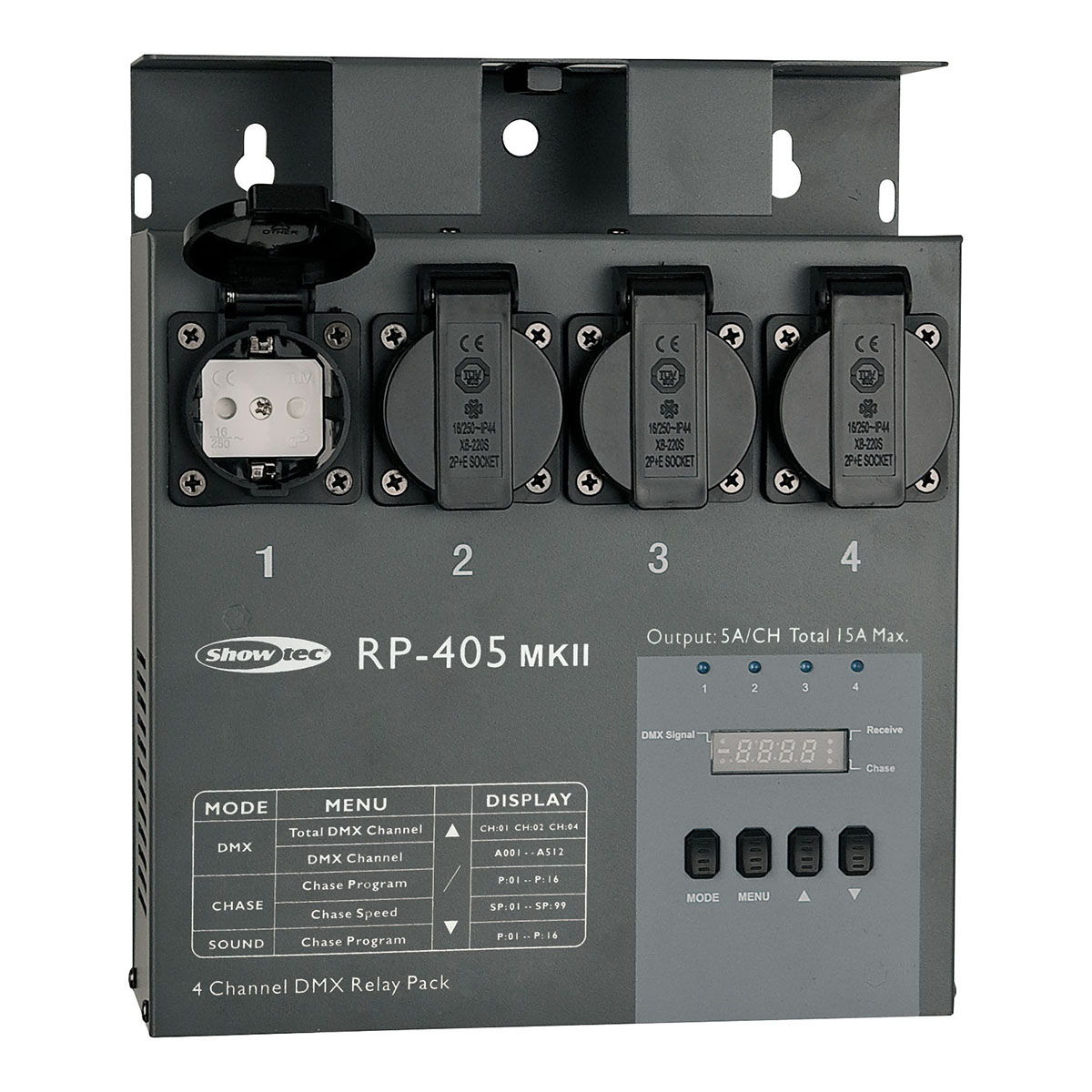 Showtec RP-405 MKII Relay Pack Showtec RP-405 MKII Relay Pack