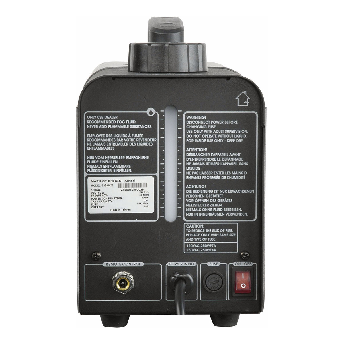 Antari Z-800 MKII Mobiele Rookmachine - 800W Antari Z-800 MKII Mobiele Rookmachine - 800W