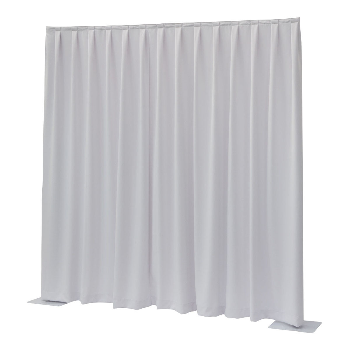 WENTEX® Pipe & Drape Dimout gordijn 300x300cm (bxh) 260 gram/m² geplooid - wit WENTEX® Pipe & Drape Dimout gordijn 300x300cm (bxh) 260 gram/m² geplooid - wit