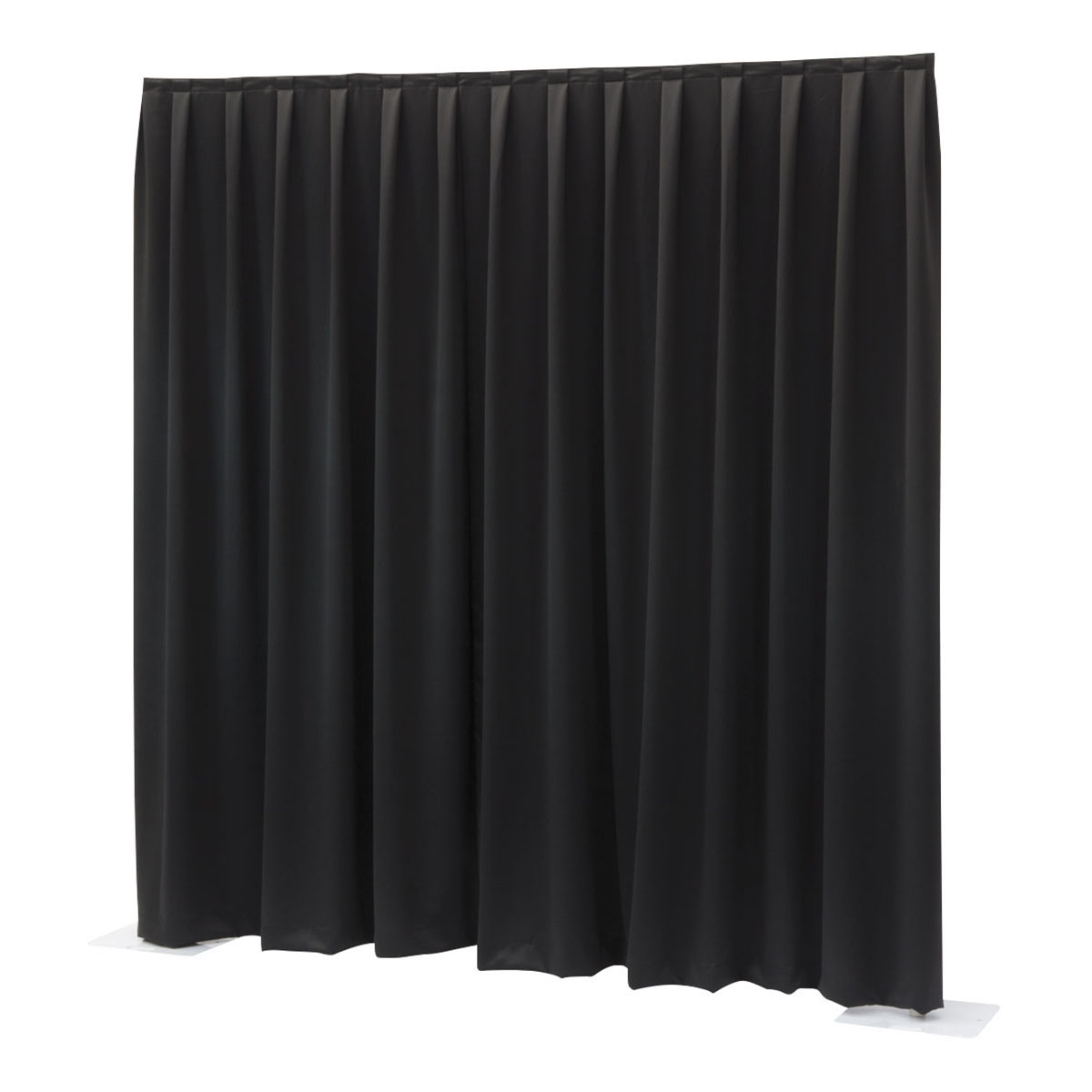 WENTEX® Pipe & Drape Dimout gordijn 300x300cm (bxh) 260 gram/m² geplooid - zwart WENTEX® Pipe & Drape Dimout gordijn 300x300cm (bxh) 260 gram/m² geplooid - zwart