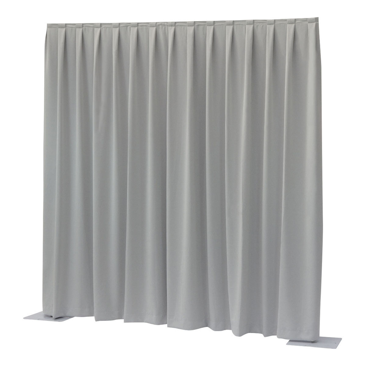 WENTEX® Pipe & Drape Dimout gordijn 300x300cm (bxh) 260 gram/m² geplooid - lichtgrijs WENTEX® Pipe & Drape Dimout gordijn 300x300cm (bxh) 260 gram/m² geplooid - lichtgrijs