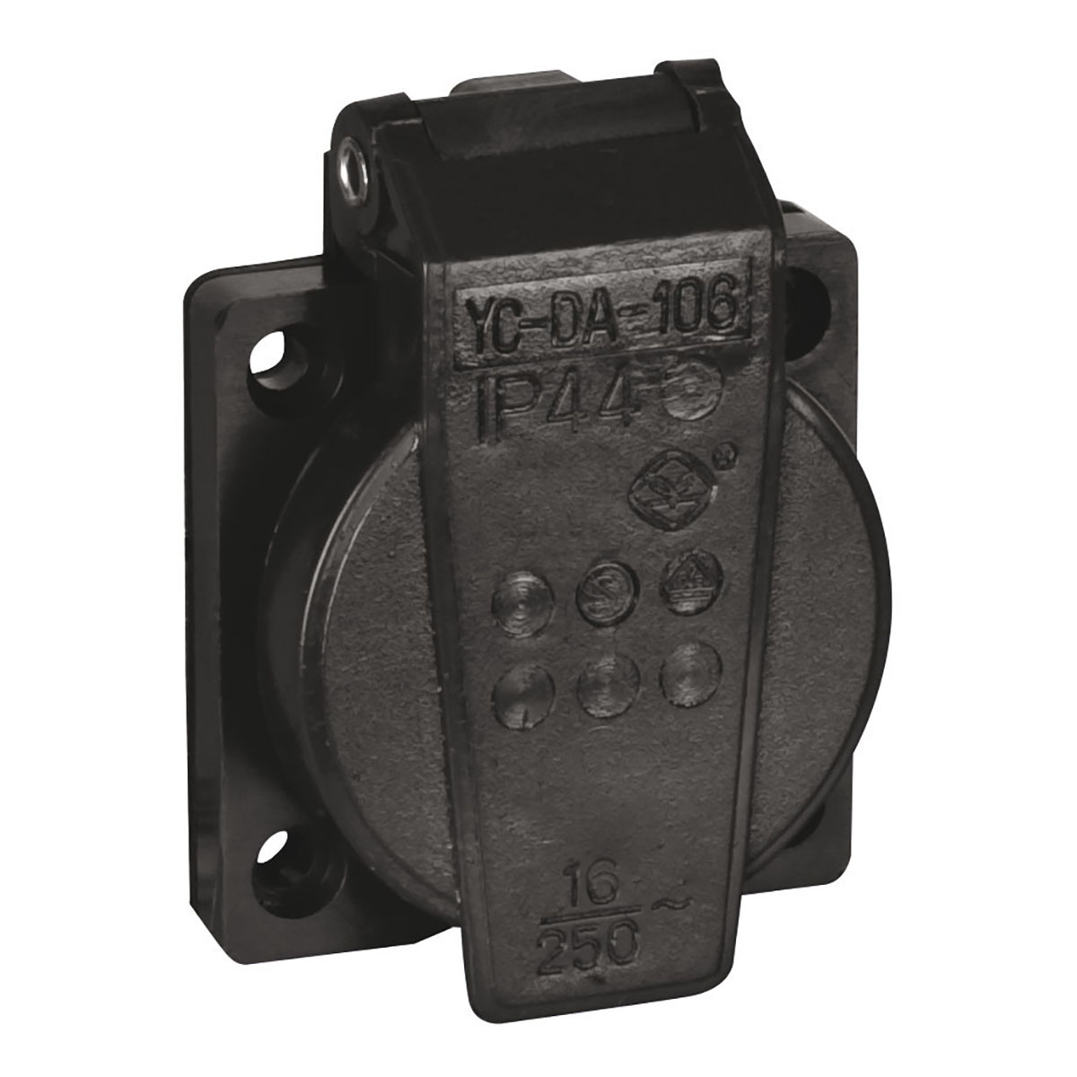 Showtec Chassis 230V/240V VDE Connector Zwart Showtec Chassis 230V/240V VDE Connector Zwart