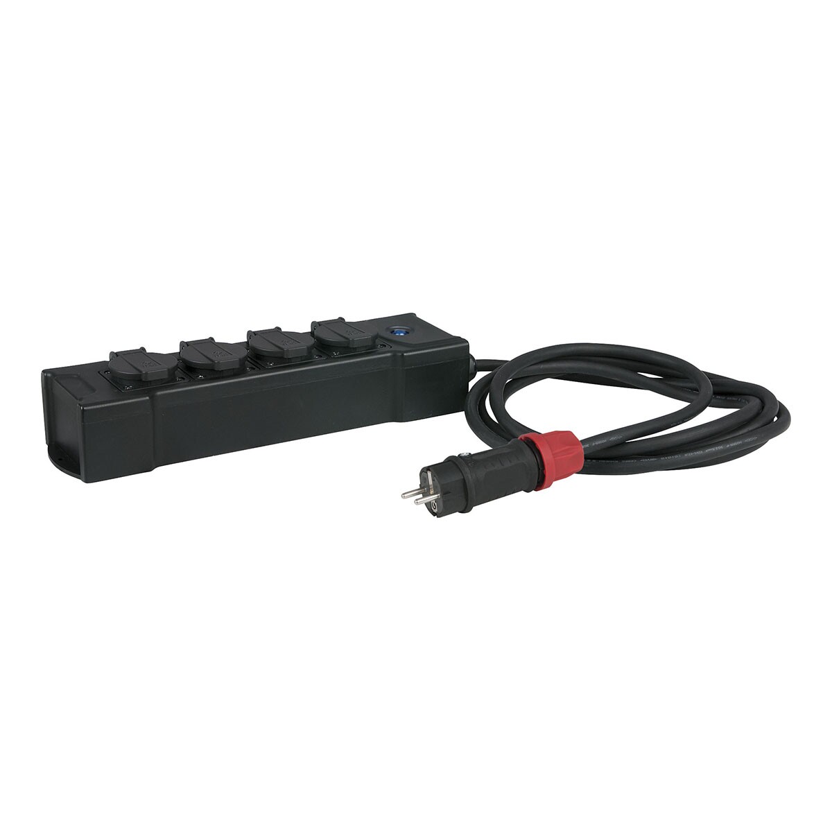 Showgear PowerBOX 4C verdeeldoos 4-weg - 6 m voedingskabel Showgear PowerBOX 4C verdeeldoos 4-weg - 6 m voedingskabel