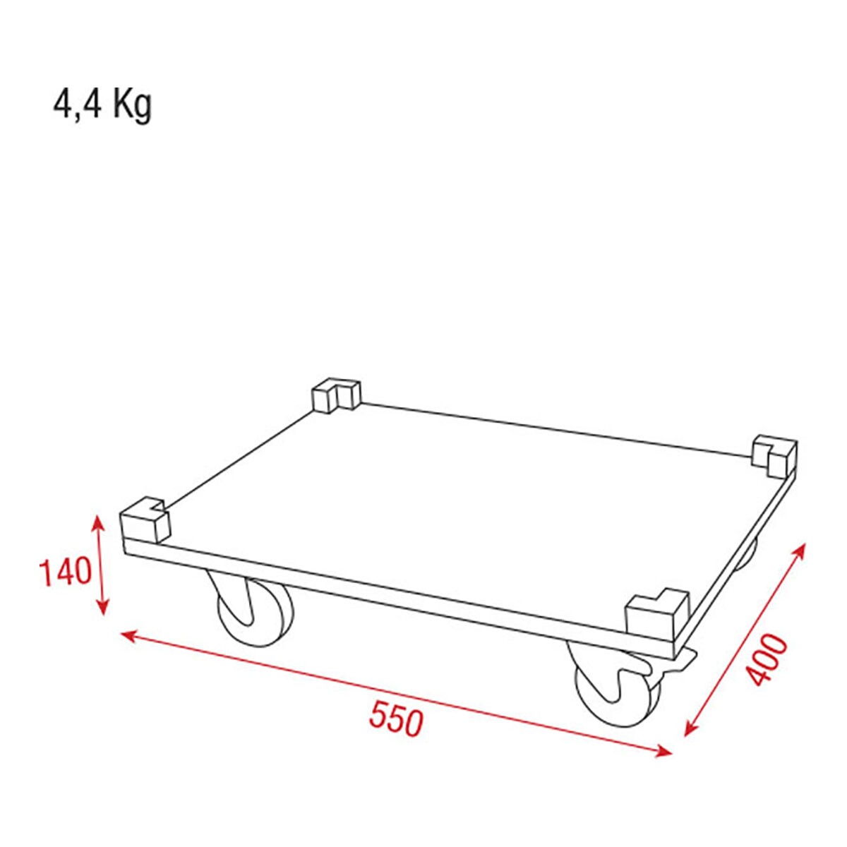 Showgear Wielplaat voor Stack Case - Value Line Showgear Wielplaat voor Stack Case - Value Line